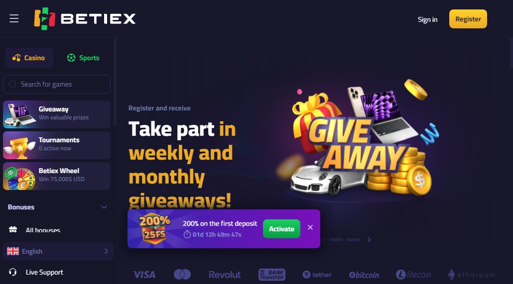 Betiex Casino